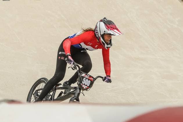 ARNHEM - Michelle Wissing during the 12th edition of the BMX World Cup on June 22, 2025 in Arnhem. ANP BART STOUTJESDIJK xVIxANPxSportx xxANPxIVx 530300716 originalFilename: 530300716.jpg