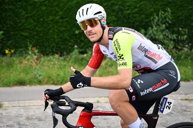 Baloise Belgium Tour 2025 Stage 5 BRUSSEL, BELGIUM - JUNE 22 : Moonen Zeno (BEL) of Intermarche - Wanty in action during stage 5 of the 94th edition of Baloise Tour of Belgium an UCI ProSeries 2.Pro cycling road race stage for Men Elite of 183.2 km with start in Brussel and finish in Brussel on June 22, 2025 in Brussel, Belgium, 22 06 2025 ( Motordriver Guy De Vuyst - Brussel Belgium  Copyright: xTomasxSiskx