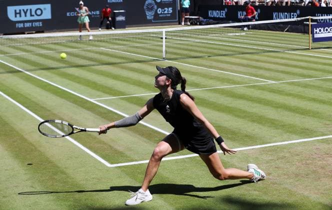 Wang Xinyu CHN at Steffi Graf Stadium Sport Final HYLO Berlin Tennis Open Women on grass 22 06 2025
