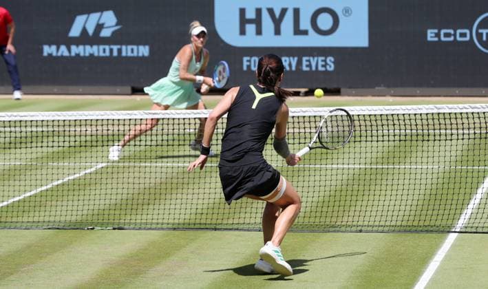 Marketa Vondrousova CZE vs Wang Xinyu CHN at Steffi Graf Stadium Sport Final HYLO Berlin Tennis Open Women on grass 22 06 2025