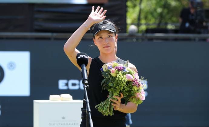 2nd place Wang Xinyu CHN at Steffi Graf Stadium Sport Final HYLO Berlin Tennis Open Women on grass 22 06 2025