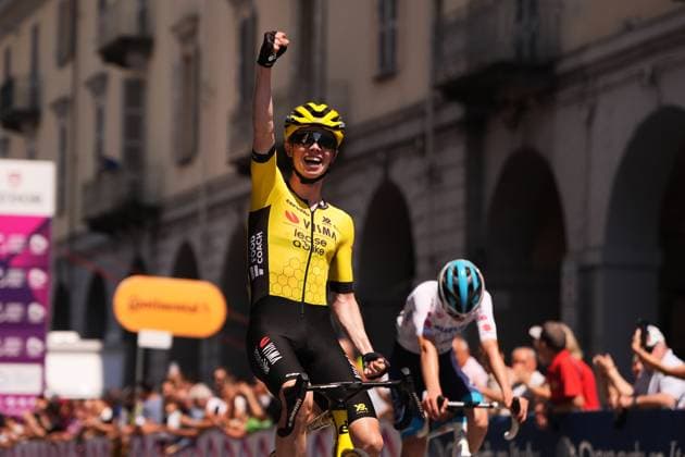 Nordhagen Jorgen of Team Visma Winner stage during the stage 8 of the Giro Next Gen 2025, from Pinerolo (To) to Pinerolo (To), 147 km, Italy - Sunday, June 22, 2025. - cycling.  Copyright: xFabioxFerrari LaPressex