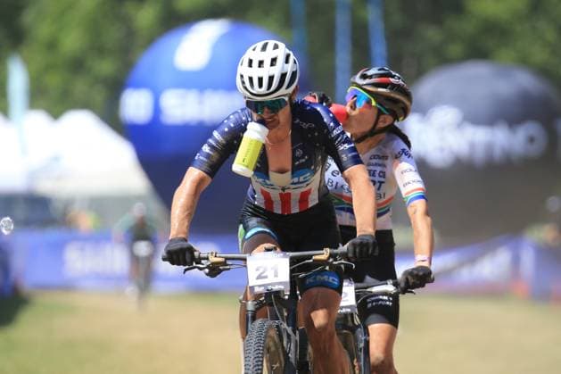22nd June 2025, Val di Sole, Trentino, Italy; UCI Mountain Bike World Cup, Day 3; Kelsey Urban (USA)  ActionPlus12804123 PierrexTeyssot