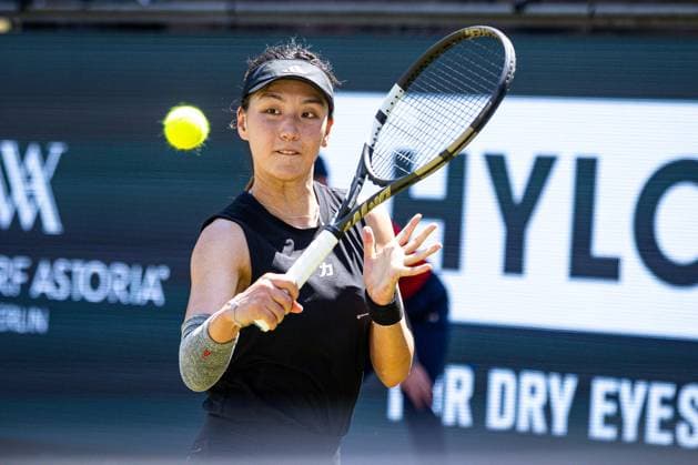 Xinyu WANG CHN, Berlin Tennis Open by HYLO 2025, Berlin, LTTC Rot Weiß , 22 06 2025, Copyright: xClaudioxGärtnerx