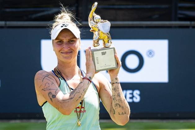 Final winner 2025 Marketa VONDROUSOVA CZE, Berlin Tennis Open by HYLO 2025, Berlin, LTTC Rot Weiß , 22 06 2025, Copyright: xClaudioxGärtnerx
