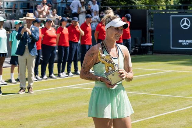 22 06 2025,Czech Marketa Vondrousova has won the title at the Berlin Tennis Open by HYLO 2025 WTA The 2023 Wimbledon winner beat Chinas Wang Xinyu in three sets 7 6 12 10 , 4 6, 6 2