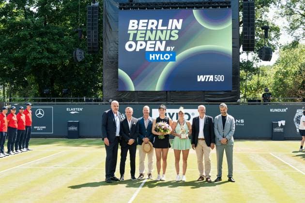 22 06 2025,Czech Marketa Vondrousova has won the title at the Berlin Tennis Open by HYLO 2025 WTA The 2023 Wimbledon winner beat Chinas Wang Xinyu in three sets 7 6 12 10 , 4 6, 6 2
