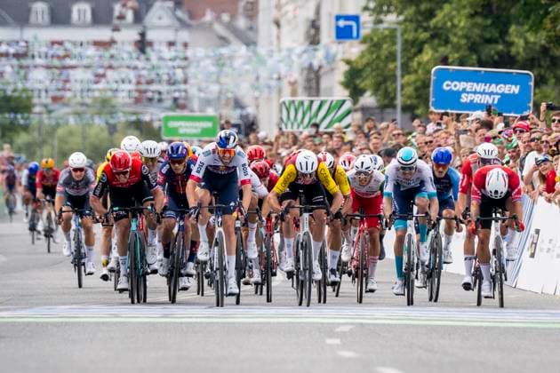 Cycling World Tour Race Copenhagen Sprint Jordi Meeus Red Bull Bora Hansgrohe wins the men s World Tour race Copenhagen Sprint followed by Alexis Renard Cofidis and Emilien Jeanniere Totalenergies at the finish line in Copenhagen on Sunday, June 22, 2025 Photo Ida Marie Odgaard Ritzau Scanpix , Stroe Lille Denmark  Copyright: RitzauxScanpix IdaxMariexOdgaardx spdk20250622-165409-L