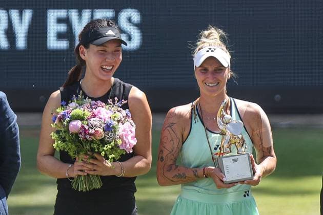 2025.06.22 Berlin Steffi Graf Stadiom tenis Berlin Tennis Open by Hylo final 2025 Vondrousova Marketa - Wang Xinyu N z Wang Xinyu Vondrousova Marketa winner win zwyciestwo Steffi Graf Stadion Foto Szymon Gorski PressFocus 2025.06.22 Berlin Steffi Graf Stadiom tennis Berlin Tennis Open by Hylo Final 2025 Vondrousova Marketa - Wang Xinyu Wang Xinyu Vondrousova Marketa winner win zwyciestwo Steffi Graf Stadion Credit: Szymon Gorski PressFocus NEWSPIX.PL --- newspix.pl 