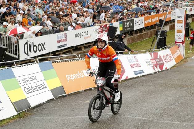 ARNHEM - Renske van Santvoort during the 12th edition of the BMX World Cup on June 22, 2025 in Arnhem. ANP BART STOUTJESDIJK xVIxANPxSportx xxANPxIVx 530309478 originalFilename: 530309478.jpg
