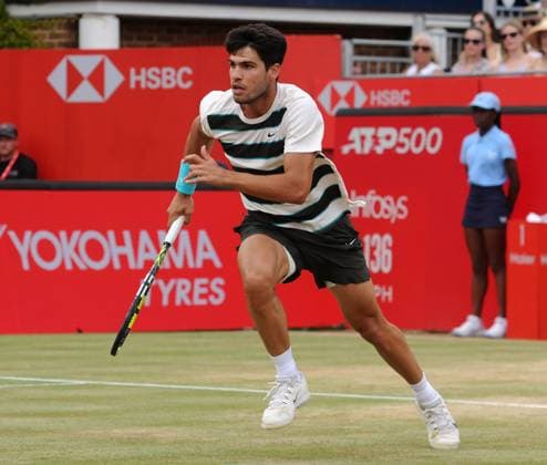 Tennis - 2025 ATP, Tennis Herren Men s HSBC Men™s Championships - Singles Final - Carlos Alcaraz (Sp) vs Jiri Lehecka (Czech) - Queen™s Club - Sunday 22nd June 2025 Carlos Alcaraz of Spain 