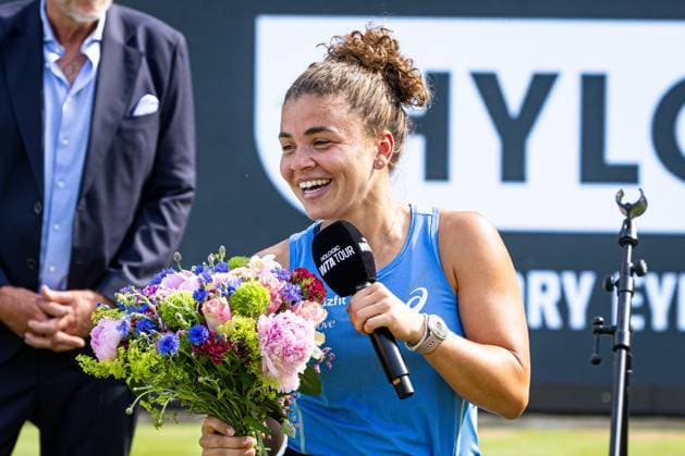 Second in doubles Jasmine Paolini ITA, Berlin Tennis Open by HYLO 2025, Berlin, LTTC Rot Weiß , 22 06 2025, Copyright: xClaudioxGärtnerx