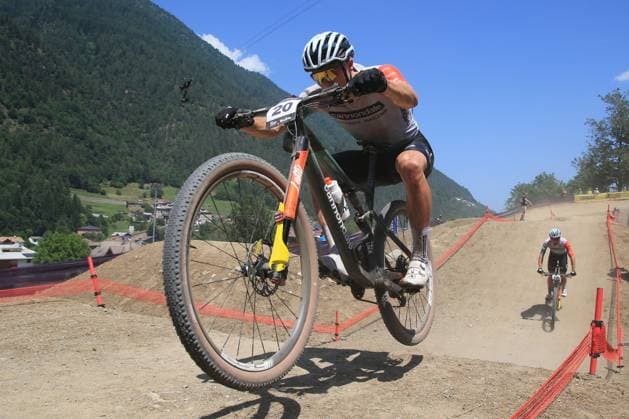 22nd June 2025, Val di Sole, Trentino, Italy; UCI Mountain Bike World Cup, Day 3; Charlie Aldridge (GBR)  ActionPlus12804476 PierrexTeyssot