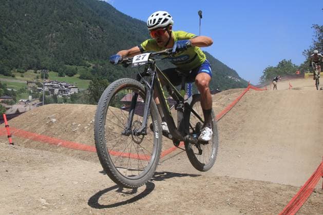 22nd June 2025, Val di Sole, Trentino, Italy; UCI Mountain Bike World Cup, Day 3; Julian Schelb (GER)  ActionPlus12804477 PierrexTeyssot