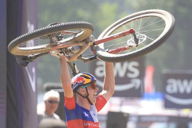 22nd June 2025, Val di Sole, Trentino, Italy; UCI Mountain Bike World Cup, Day 3; Martin VIDAURRE KOSSMANN (CHI)  ActionPlus12804487 PierrexTeyssot