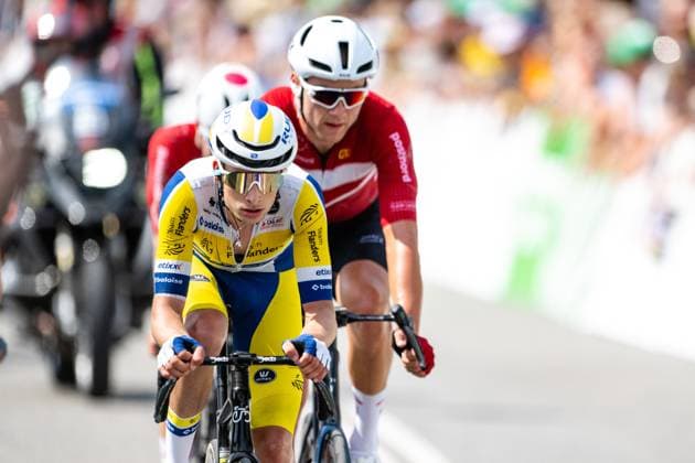 Copenhagen Sprint 2025, UCI World Tour cycling Copenhagen, Denmark. 22nd, June 2025. Victor Vercouillie (Team Flanders-Baloise) seen during the UCI World Tour race Copenhagen Sprint 2025. Denmark, Copenhagen  Copyright: xGonzalesxPhoto TobiasxJorgensenx