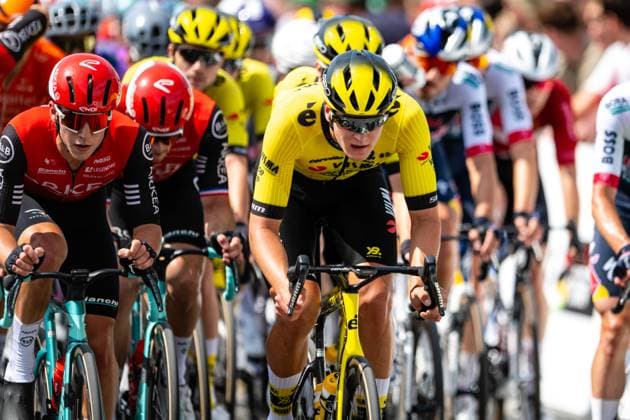Copenhagen Sprint 2025, UCI World Tour cycling Copenhagen, Denmark. 22nd, June 2025. The riders are racing at high speed at the finish area of the UCI World Tour race Copenhagen Sprint 2025. Denmark, Copenhagen  Copyright: xGonzalesxPhoto TobiasxJorgensenx
