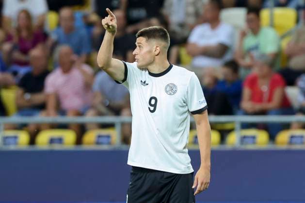 Nicolo Tresoldi Germany gestures, UEFA European Under 21 Championship 2025 Quarter Final, Germany v Italy, MOL ArÃ na on June 22, 2025 in Dunajska Streda, Slovakia Photo by Marco Steinbrenner DeFodi Images Nicolo Tresoldi Germany gestures, UEFA European Under 21 Championship 2025 Quarter Final, Germany v Italy, MOL ArÃ na, June 22, 2025 in Dunajska Streda, Slovakia Photo by Marco Steinbrenner DeFodi Images