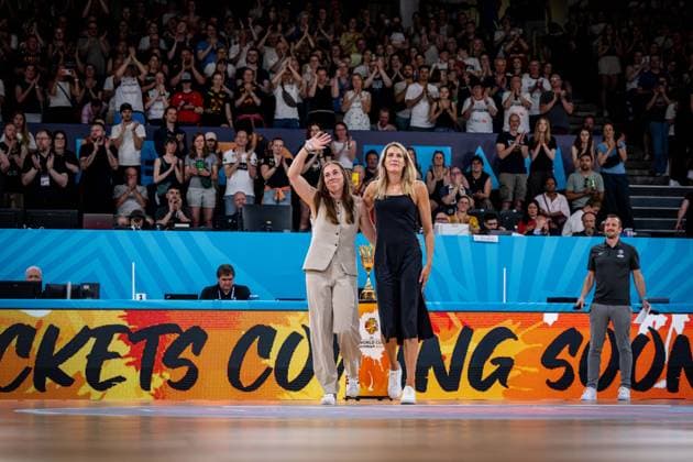 Basketball Hamburg 20 06 2025 FIBA Women™s Eurobasket 2025 Preliminary Round Group D Great Britain GBR Germany GER Farewell 3Ã-3 Olympic champions Svenja Brunckhorst and Sonja Greinacher