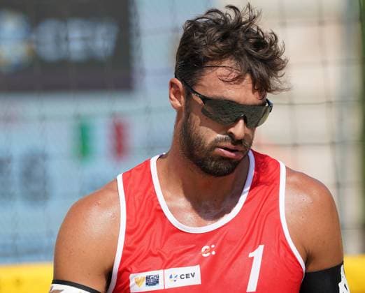Volleyball World Beach Tour Futures Messina Ranghieri and Marchetto (ITA) play against Cottafava and Dal Corso (ITA) in the final for first place in the men s tournament in Messina, Italy, on June 22, 2025. Messina Italy  Copyright: xGabrielexMaricchiolox originalFilename:maricchiolo-volleyba250622_npmXG.jpg