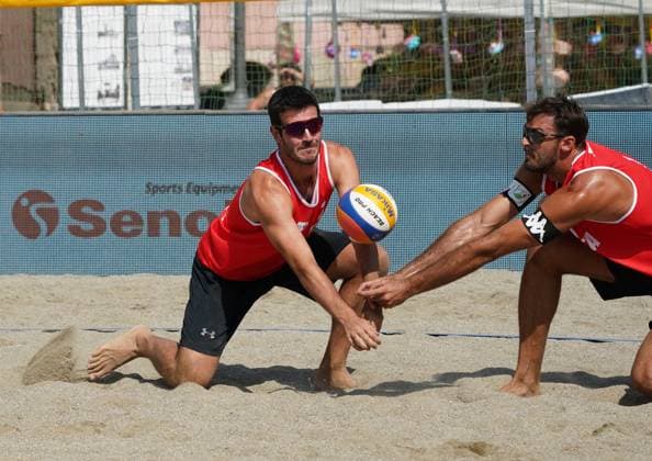 Volleyball World Beach Tour Futures Messina Ranghieri and Marchetto (ITA) play against Cottafava and Dal Corso (ITA) in the final for first place in the men s tournament in Messina, Italy, on June 22, 2025. Messina Italy  Copyright: xGabrielexMaricchiolox originalFilename:maricchiolo-volleyba250622_np7Zo.jpg