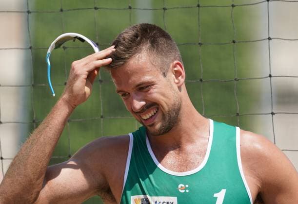 Volleyball World Beach Tour Futures Messina Mollgaard and Houmann (DEN) play against Hopt and Pfretzschner (GER) in the final for third place in the men s tournament in Messina, Italy, on June 22, 2025. Messina Italy  Copyright: xGabrielexMaricchiolox originalFilename:maricchiolo-volleyba250622_npEnm.jpg