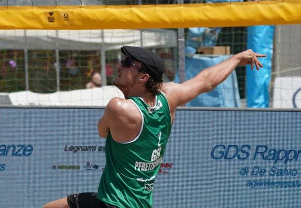 Volleyball World Beach Tour Futures Messina Mollgaard and Houmann (DEN) play against Hopt and Pfretzschner (GER) in the final for third place in the men s tournament at the Volleyball World Beach Pro Tour Futures in Messina, Italy, on June 22, 2025. Messina Italy  Copyright: xGabrielexMaricchiolox originalFilename:maricchiolo-volleyba250622_npRWy.jpg