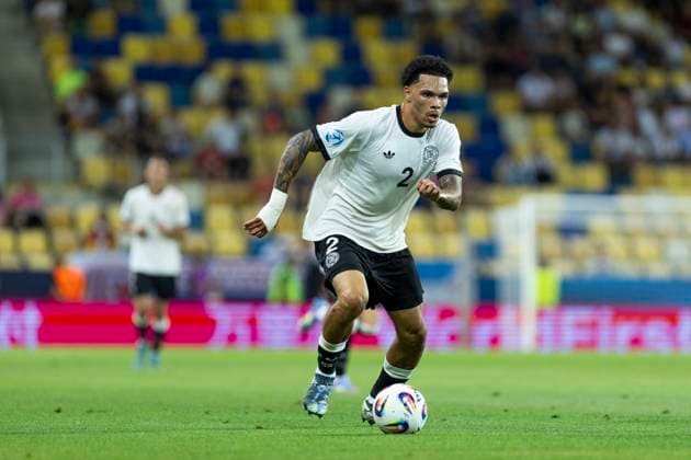 UEFA U21 European Championship, quarter-final Germany Italy 22 06 2025 Nnamdi Collins Germany, 2 at the UEFA U21 European Championship quarter-final match Germany Italy, on 22 06 2025, DAC Arena, Dunajska Streda, Slovakia Copyright: xBEAUTIFULxSPORTS Meuselx