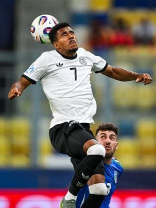 DUNAJSKA STREDA - Ansgar Knauff of Germany U21, U 21 at the DAC Arena during the quarterfinal European Championship, EM, Europameisterschaft under-21 game between Germany and Italy. ANP Hollandse Hoogte SOC 2025 xVIxANPxSportx xGerritxvanxKeulenxIVx 530322801 originalFilename: 530322801.jpg