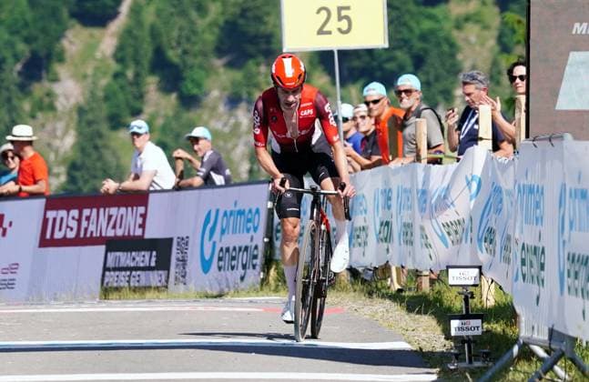 22 06 2025 Tour de Suisse 2025 Individual time trial Beckenried Stockhuette Picture Eduardo Sepulveda ARG Team Lotto Action Single picture