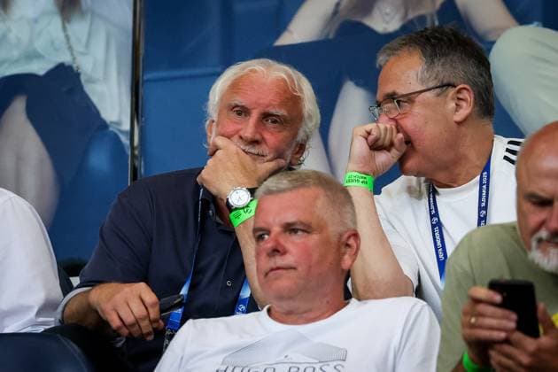 GERMANY U21, U 21 - ITALY U21 Rudi Voller during the UEFA European Under-21 Championship 2025 Quarterfinal football match between Germany U21 and Italy U21. Stadium DAC Arena (MOL Arena), Dunajska Streda, Slovakia, June 22, 2025. Photo by Branislav Racko Copyright: xx 080A3059