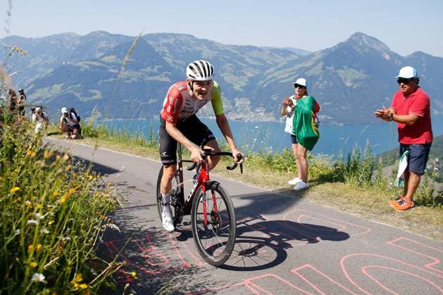 TDS 8 stage Georg Zimmermann GER Team Intermarche Wanty 22 06 2025 Emmetten, SWITZERLAND, Men Tour de Suisse 8 stage Beckenried Stockhuette Georg Zimmermann GER Team Intermarche Wanty