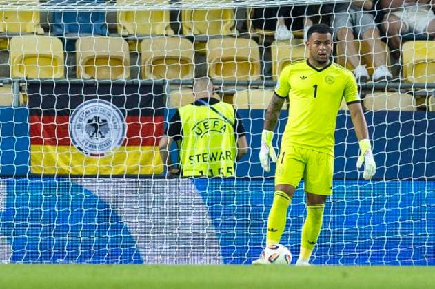 UEFA U21 European Championship, quarterfinal Germany Italy 22 06 2025 Noah Atubolu Germany, 1 at the UEFA U21 European Championship quarterfinal match Germany Italy, on 22 06 2025, DAC Arena, Dunajska Streda, Slovakia Copyright: xBEAUTIFULxSPORTS Meuselx