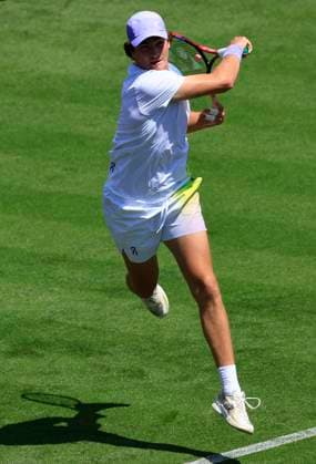 23rd June 2025; Devonshire Park, Eastbourne, East Sussex, England; Lexus International Eastbourne, Day 1; Joao Fonseca (BRA) plays a forehand shot against Zizou Bergs (BEL)  ActionPlus12804665 HongboxChen