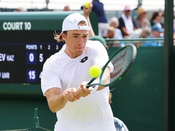 TENNIS - Wimbledon 2025 LONDON,ENGLAND,23.JUN.25 - TENNIS - ATP, Tennis Herren World Tour, Wimbledon, Grand Slam, qualification. Image shows Lukas Neumayer (AUT).  GEPAxpictures xAlanxGrieves