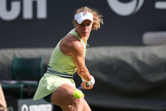 Bad Homburg on 23 06 2025 Womens Tennis Tournament WTA 500 Bad Homburg Open powered by Solarwatt 2025 Match Victoria Azarenka vs Laura Siegemund GER v l , Laura Siegemund GER plays the ball, focused , concentrated Copyright: JoaquimxFerreira