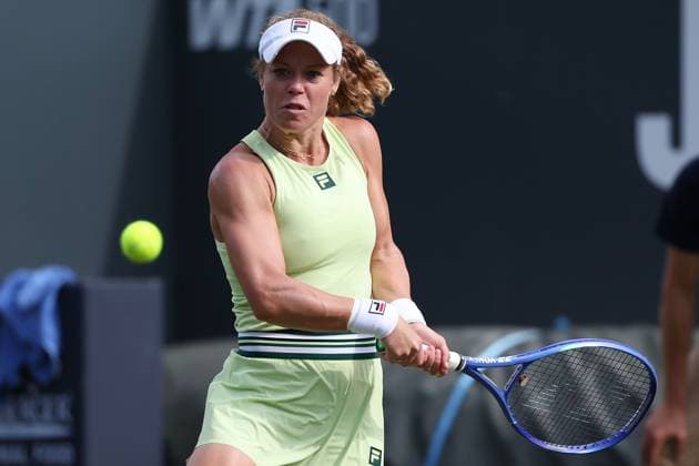 Bad Homburg on 23 06 2025 Womens Tennis Tournament WTA 500 Bad Homburg Open powered by Solarwatt 2025 Match Victoria Azarenka vs Laura Siegemund GER v l , Laura Siegemund GER plays the ball, focused , concentrated Copyright: JoaquimxFerreira