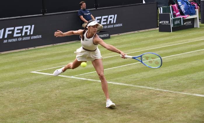 23 06 2025 Bad Homburg OPEN 2025 Womens Tennis Tournament WTA Match Naomi Osaka JPN vs Olga Danilovic SER Picture shows Olga Danilovic SER