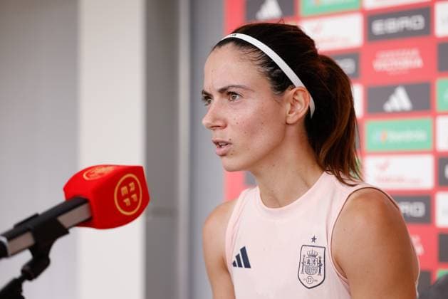 June 24, 2025, Las Rozas, Madrid, Spain: Aitana Bonmati of Spain attends during the Media day of the Spanish women s team ahead UEFA Women s Euro 2025 at Ciudad del Futbol on June 24, 2025, in Las Rozas, Madrid, Spain. Las Rozas Spain - ZUMAa181 20250624_zaa_a181_015 Copyright: xDennisxAgyemanx