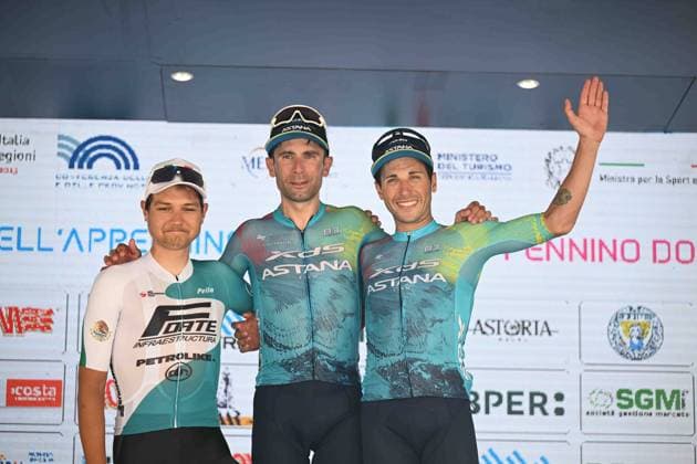 24-06-2025 Giro Dell Appennino; 2025, Xds - Astana; 2025, Petrolike; Ulissi, Diego; Ponomar, Andrii; Velasco, Simone; Genova; 