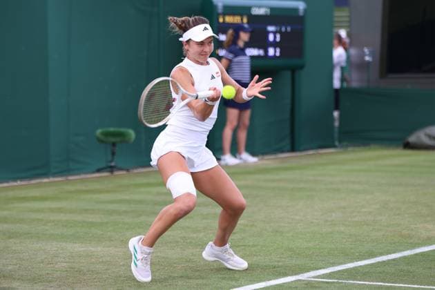 June 24, 2025, Celestynow, Celestynow, Poland: TENIS WIMBLEDON 2025 LONDYN 240625.N Z LINDA KLIMOVICOVA W PIERWSZEJ RUNDZIE KWALIFIKACJI ..MARCIN CHOLEWINSKI NEWSPIX.PL..TENNIS WIMBLEDON 2025 LONDON 24062025.LINDA KLIMOVICOVA IN THE FIRST ROUND OF QUALIFICATION Celestynow Poland - ZUMAc278 20250624_zsp_c278_002 Copyright: xMarcinxCholewinskix