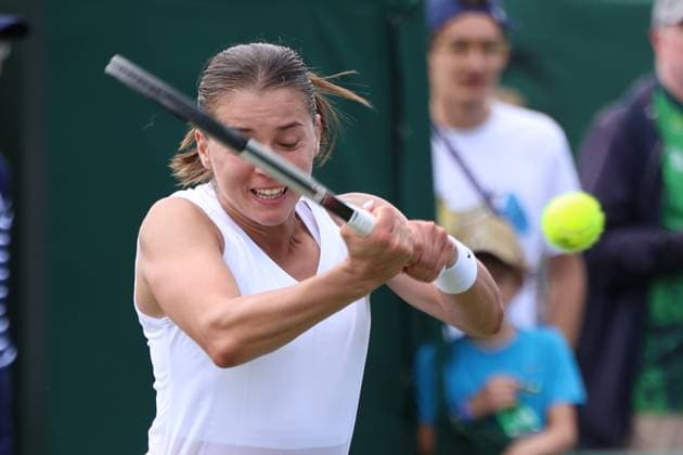 TENIS WIMBLEDON 2025 LONDYN 240625 N Z MAJA CHWALINSKA W PIERWSZEJ RUNDZIE KWALIFIKACJI MARCIN CHOLEWINSKI NEWSPIX.PL TENNIS WIMBLEDON 2025 LONDON 24062025 MAJA CHWALINSKA IN THE FIRST ROUND OF QUALIFICATION --- newspix.pl POLAND OUT! 