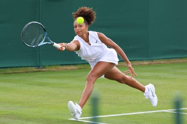 Sport Bilder des Tages TENIS WIMBLEDON 2025 LONDYN 240625 N Z BRYTYJKA RANAH AKUA STOIBER W PIERWSZEJ RUNDZIE KWALIFIKACJI W MECZU PRZECIWKO KATARZYNA KAWA MARCIN CHOLEWINSKI NEWSPIX.PL TENNIS WIMBLEDON 2025 LONDON 24062025 RANAH AKUA STOIBER OF UNITED KINGDOM IN THE FIRST ROUND OF QUALIFICATION --- newspix.pl POLAND OUT! 