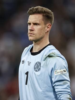 MUNCHEN - Germany goalkeeper Marc-Andre ter Stegen during the UEFA Nations League semifinal match Germany v. Portugal at the Munich Football Arena on June 4, 2025 in Munich, Germany. ANP Hollandse Hoogte MAURICE VAN STEEN UEFA Nations League 2025 Semi-final 2024 25 xVIxANPxSportx xMauricexvanxSteenxIVx 530433706 originalFilename: 530433706.jpg