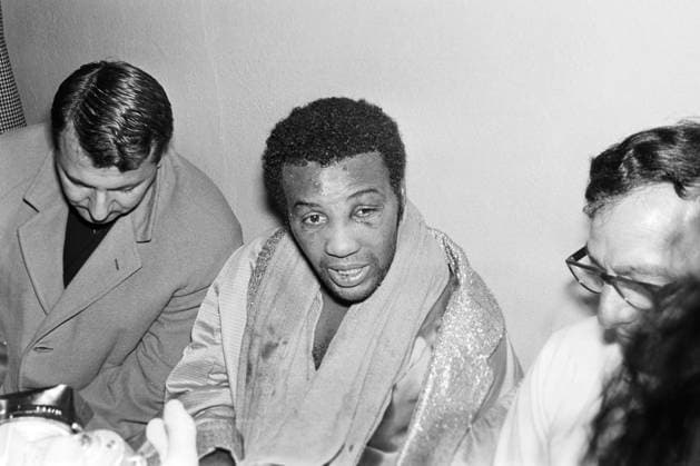 680914 Boxning, VM, Floyd Patterson - Jimmy Ellis: Segraren Jimmy Ellis efter matchen. *** 680914 Boxing, World Championship, Floyd Patterson Jimmy Ellis Winner Jimmy Ellis after the match  Copyright: BILDBYRAN BB680914BB013