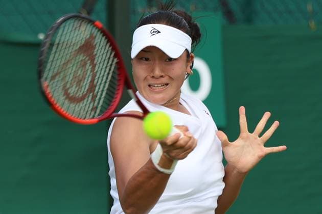 TENIS WIMBLEDON 2025 LONDYN 240625 N Z JAPONKA SAYAKA ISHII MARCIN CHOLEWINSKI NEWSPIX.PL TENNIS WIMBLEDON 2025 LONDON 24062025 SAYAKA ISHII OF JAPAN IN THE FIRST ROUND OF QUALIFICATION NEWSPIX.PL --- newspix.pl 