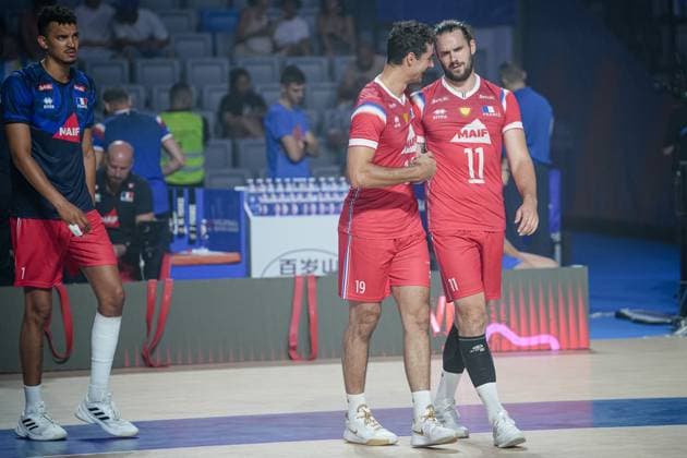 Volleyball - FIVB Men s Volleyball Nations League - Ukraine - France - 25.06.2025 Chinenyeze, Louati, Brizard Bulgaria Copyright: xYulianxTodorovx