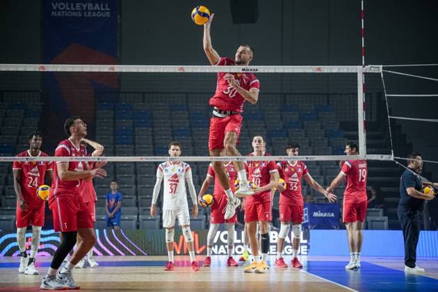 Volleyball - FIVB Men s Volleyball Nations League - Ukraine - France - 25.06.2025 Gueye, Tizi-Oualou, Ramon, Huetz, Clevenot, Duflos-Rossi, Pothron Bulgaria Copyright: xYulianxTodorovx