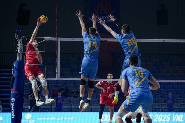 Volleyball - FIVB Men s Volleyball Nations League - Ukraine - France - 25.06.2025 Faure, Tizi-Oualou Bulgaria Copyright: xYulianxTodorovx