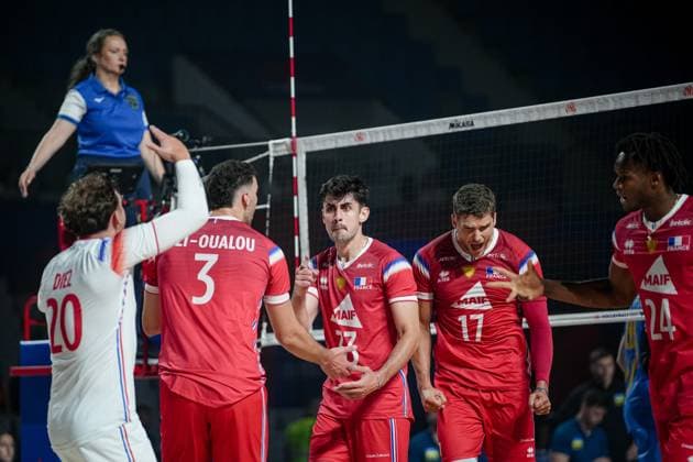 Volleyball - FIVB Men s Volleyball Nations League - Ukraine - France - 25.06.2025 Pothron, Clevenot, Gueye Bulgaria Copyright: xYulianxTodorovx
